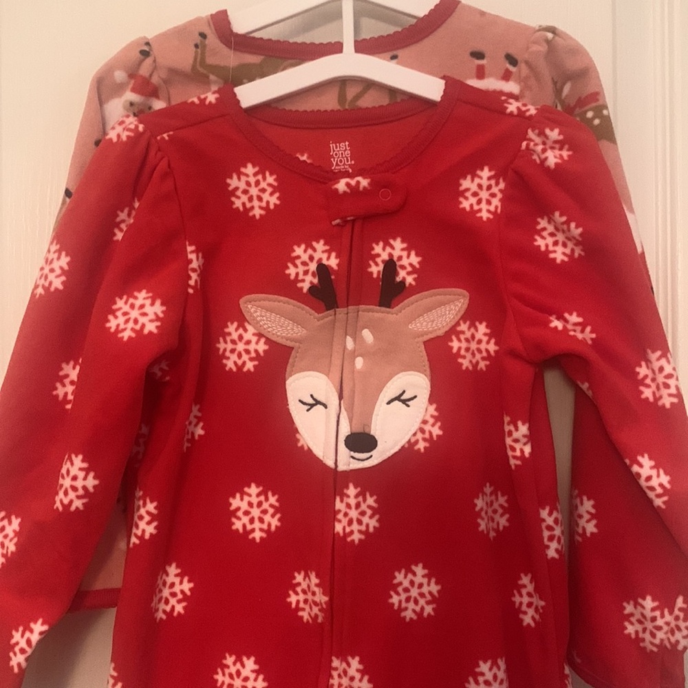 Carters Just One You, Christmas Footed Pajama Set - 3T‎ - Picture 2 of 5